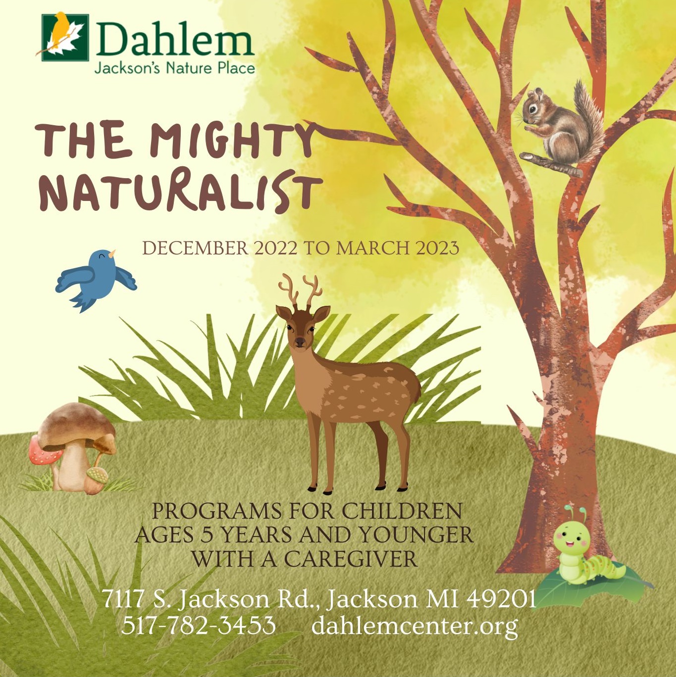 Mighty Naturalist Program; Winter Animal Tracks | Dahlem