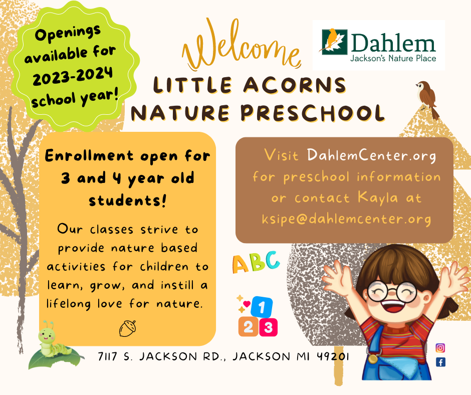 Openings for Little Acorns Preschool Enrollment
